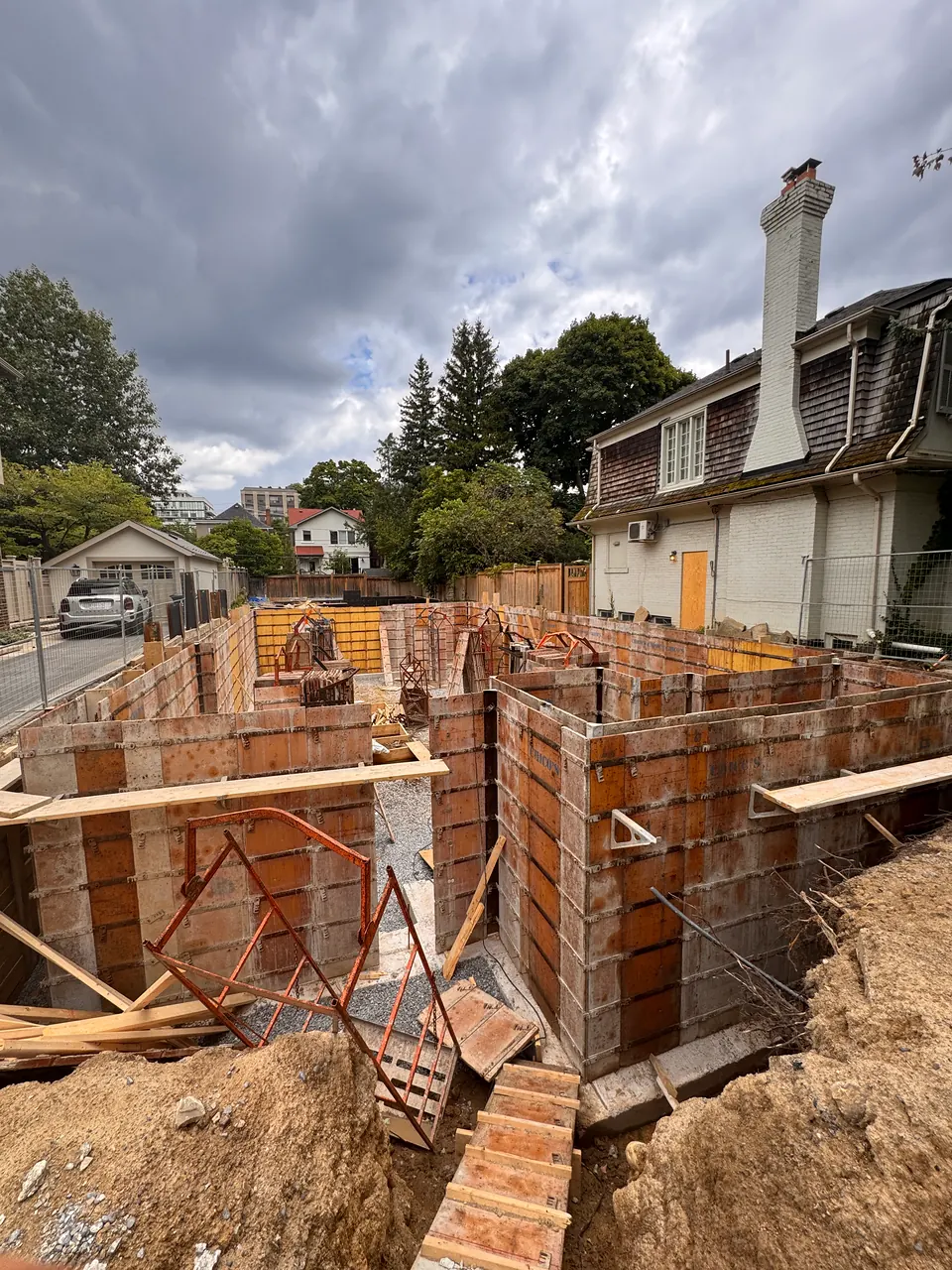 Block foundation walls