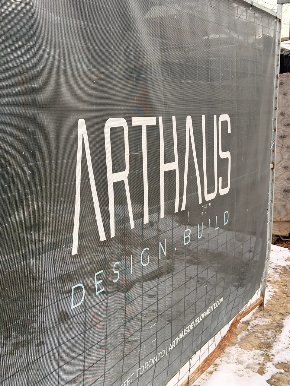 Arthaus site hoarding
