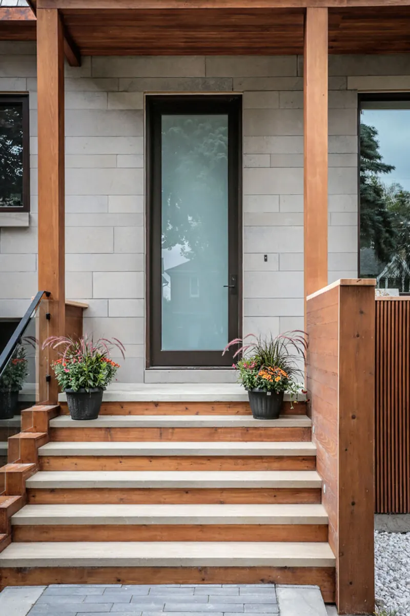 Front steps and entry, Kimbark