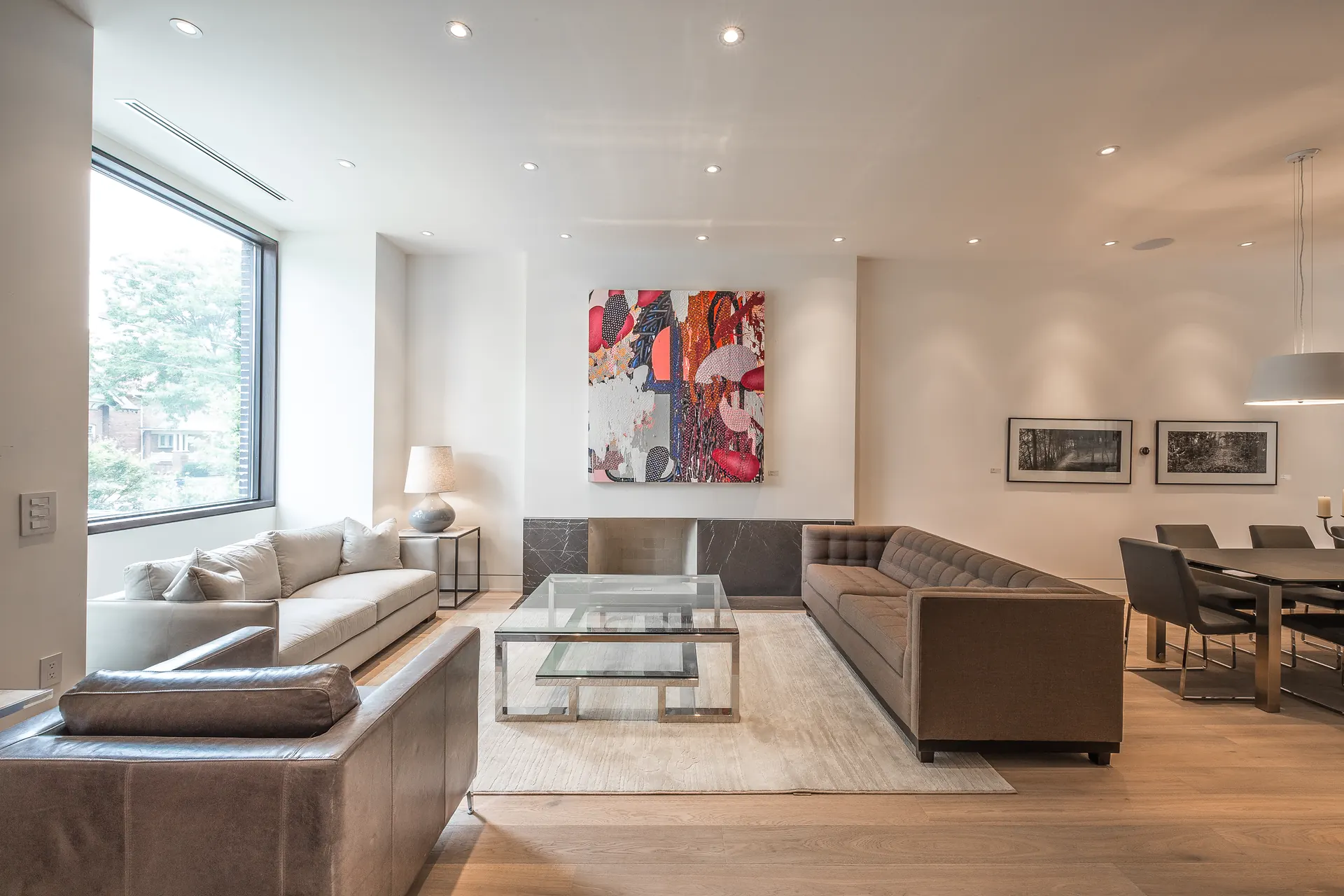 Living room with a gallery wall, Lytton Park