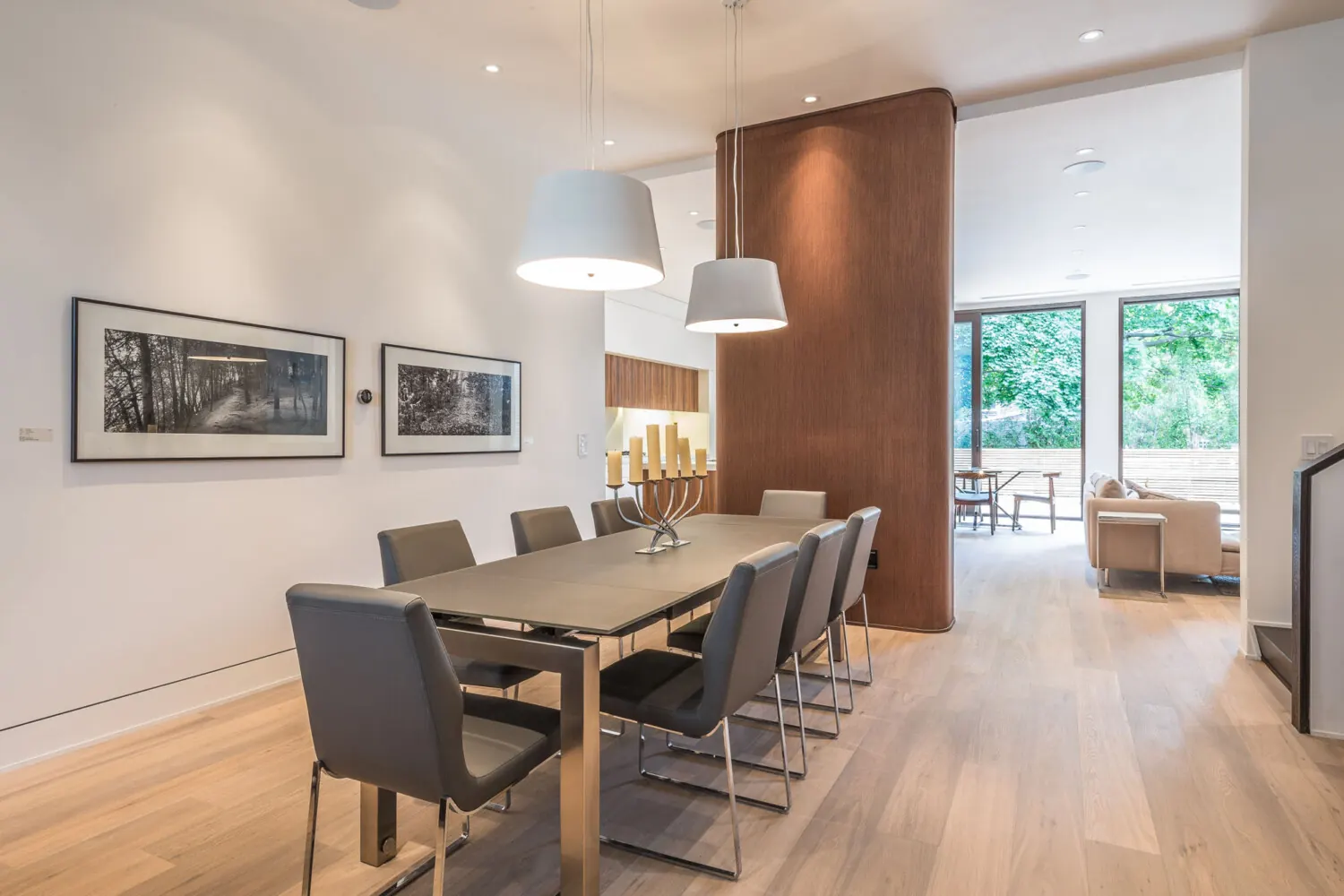 Dining room opening to the garden, Lytton Park